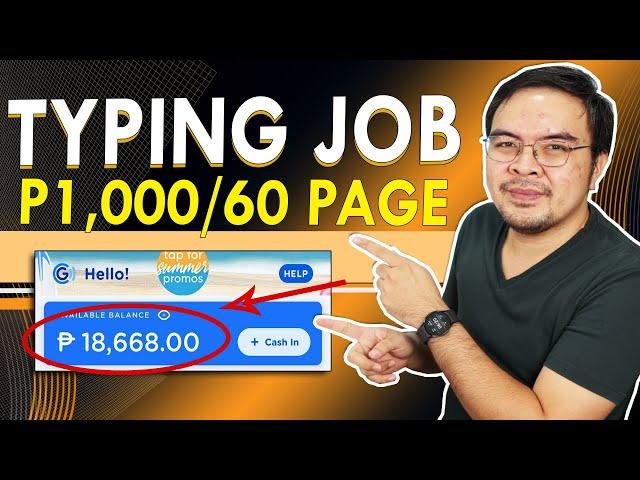 P1000/60page | Typing Jobs Online Philippines for Beginners