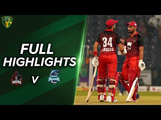 Full Highlights | Mardan Warriors vs Gwadar Sharks | Match 15 | PJL | MV2T