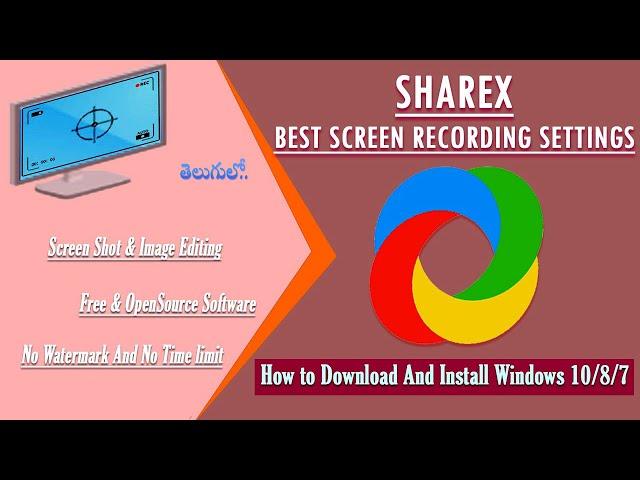 ShareX Free Screen Recording How to Download and install for YouTube Videos