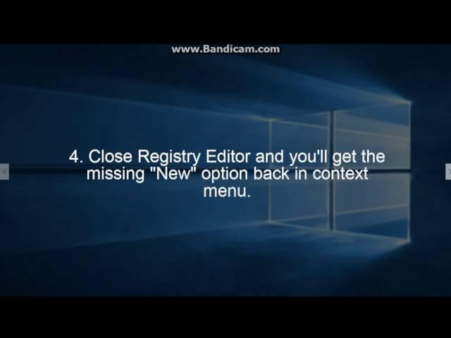 How to Restore Missing “New” or “New Folder” Option in Desktop and Explorer Context Menu in Windows?