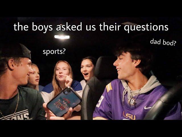 getting asked questions guys are too afraid to ask.. our turn