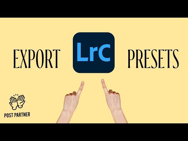 How to: Export Preset in Lightroom Classic