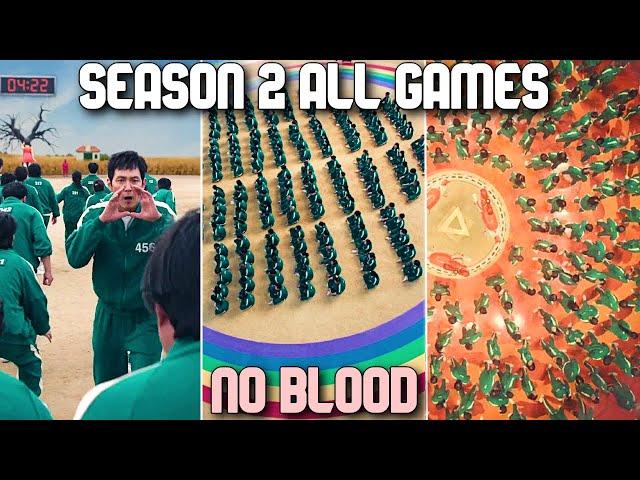 Squid Game Season 2 ALL GAMES (NO Blood)