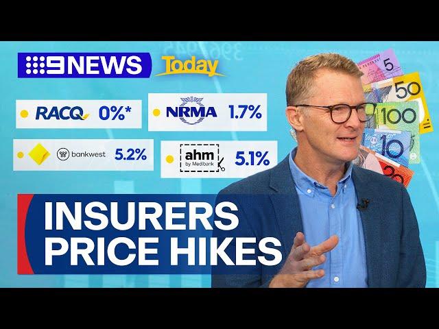 Australians paying above-average home insurance, says new data | 9 News Australia