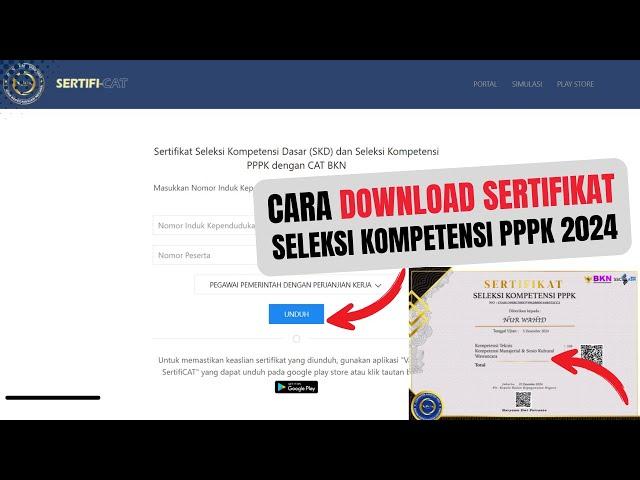 Cara Download Sertifikat Seleksi Kompetensi PPPK 2024