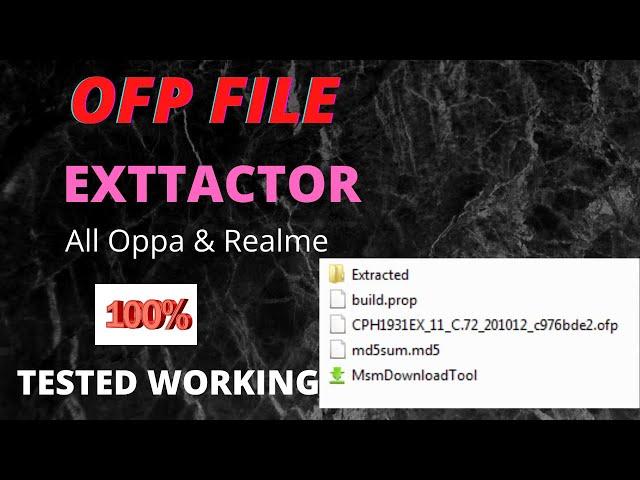 How To Extract Oppo Ofp file To Scatter Or Xml [rawpro] || HOT CONVERT OFP FILE || UFI BOX || HINDI