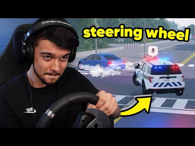 Driving in ERLC with a STEERING WHEEL! (Emergency Response: Liberty County) #2