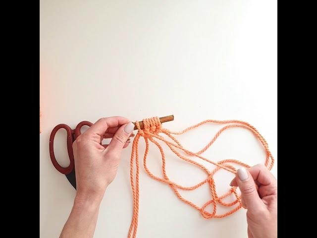 Little semicircle macrame diy