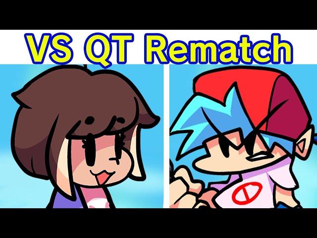 Friday Night Funkin' VS QT FULL WEEK + Cutscenes & Ending (FNF Mod/Hard) (Bad Luck QT)