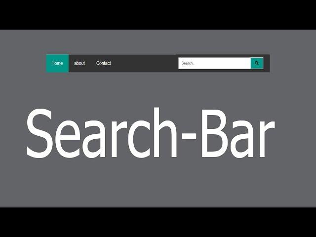 How to create Navigation bar with Search Box  using html and css tutorial.