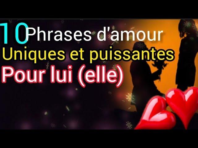 Les 10 meilleures phrases d'amour  qui touchera son coeur immédiatement ️