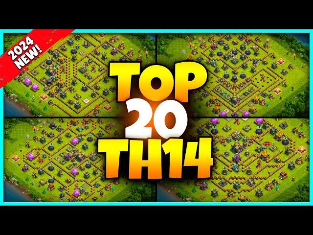 New BEST TH14 BASE WAR/TROPHY Base Link 2024 (Top20) Clash of Clans - Town Hall 14 Farm Base