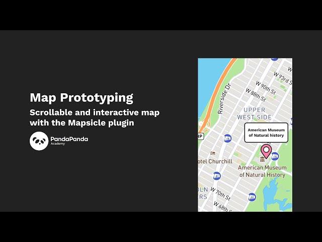 Figma Tutorial: Map Prototyping - Scrollable and Interactive map with the Mapsicle Plugin