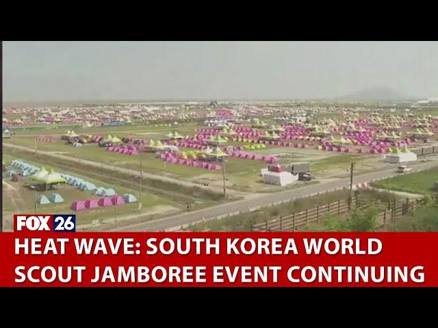 South Korea World Scout Jamboree event continuing