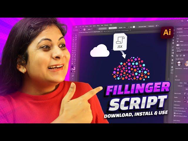 Fillinger Script | Easily fill the shapes with any objects | Download & Install | Shallu Narula