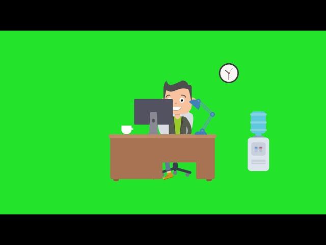 Explainer Video Character Animation Green Screen // Character Animation Green Screen