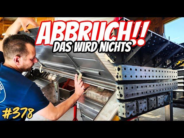 ABBRUCH am Unimog !!  Das wird so nichts | Schweißtisch 2.0 Board für ZUBEHÖR - #vlog  378