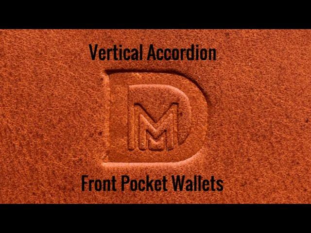 MMD Vertical Accordion Leather Front Pocket Wallets