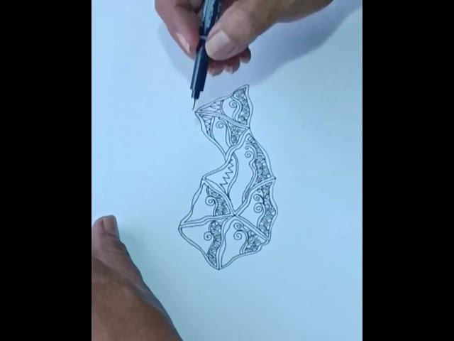 Menggambar motif batik tulis#menggambar#motifbatik