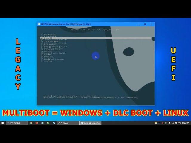 USB Multiboot LEGACY and UEFI AIO Boot Extractor (Windows, DLC Boot, Linux)  #usbmultiboot #kamidi