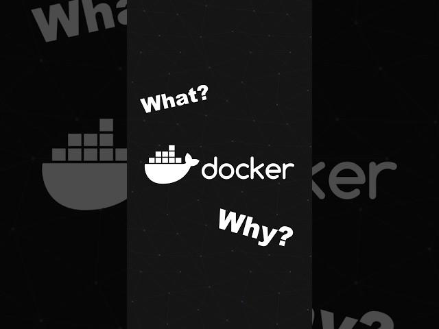 The super basics of Docker in under a minute