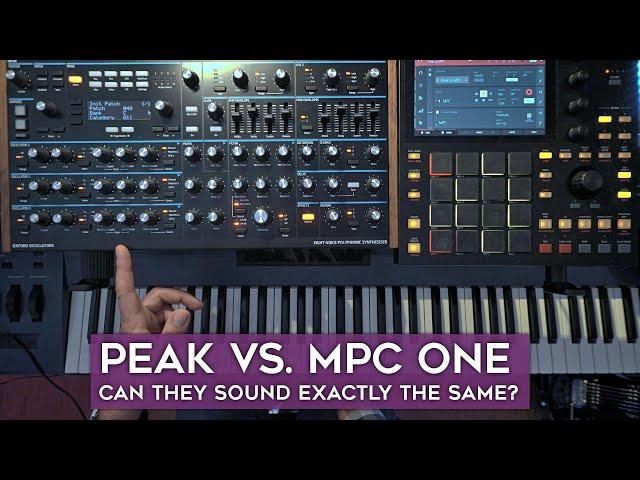 Spot the differences: PEAK vs. MPC One (sound design)