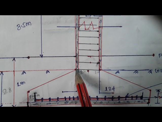 R.C.C.DRAWING (square column footing1)