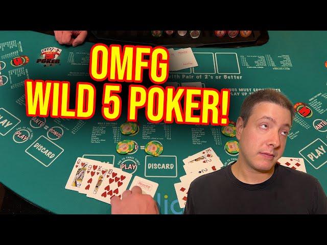 $2000 VS WILD 5 POKER IN LAS VEGAS!! CRAZY!!