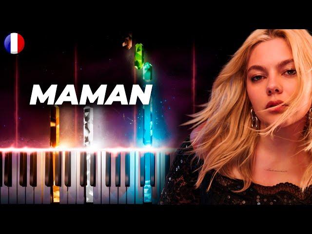 Louane - maman - piano karaoke instrumental cover - eurovision 2025 france