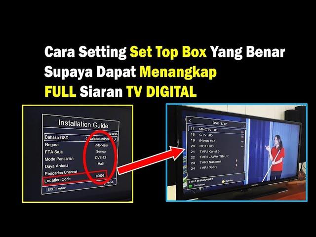 Cara Setting Set Top Box TV DIGITAL Yang Benar