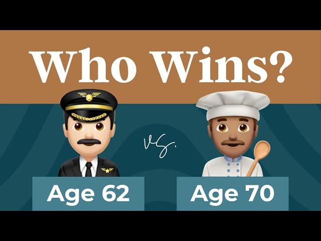 Social Security Timing: Age 62 vs. 70