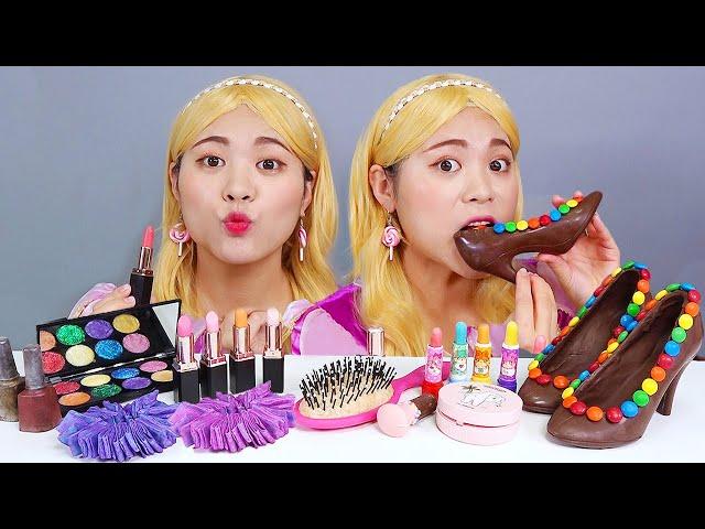 Chocolate Makeup Edible Cosmetic Mukbang DONA