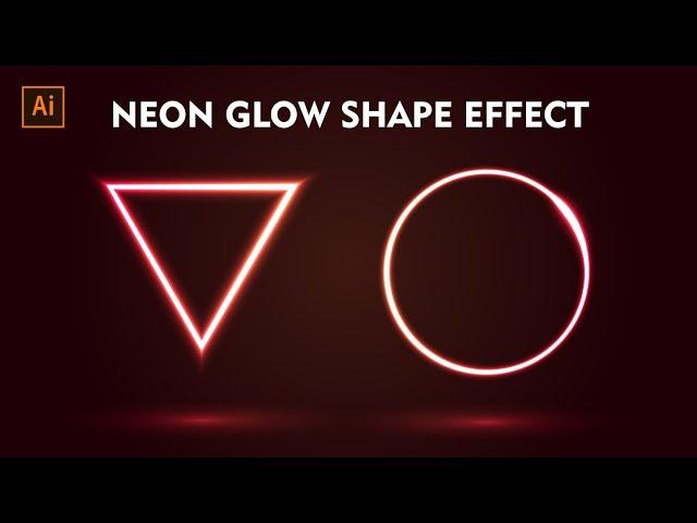 Create realistic neon shapes in Adobe Illustrator | Q-Tube