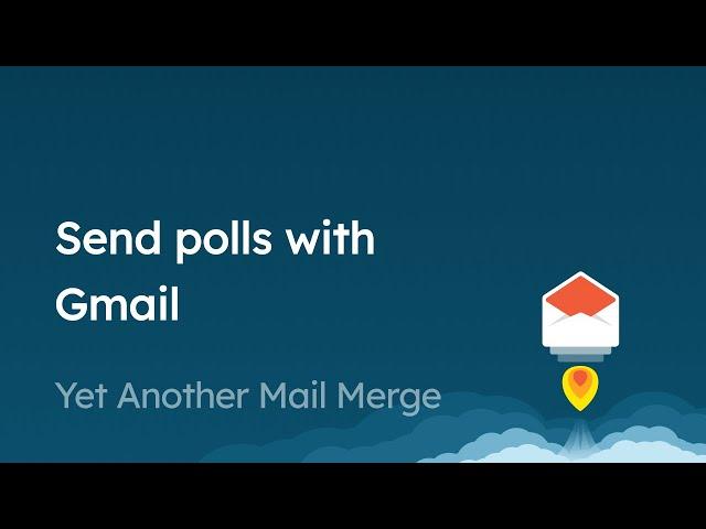 Email a survey to collect RSVPs or feedback with Yet Another Mail Merge polls