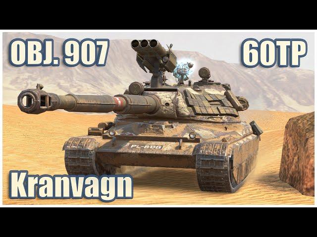 60TP, Kranvagn & Object 907 • WoT Blitz Gameplay