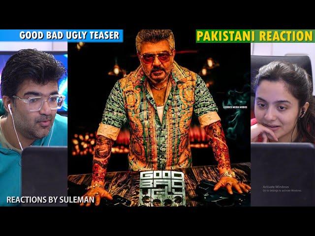 Pakistani Couple Reacts To Good Bad Ugly Tamil Teaser | Ajith Kumar | Trisha | Adhik Ravichandran