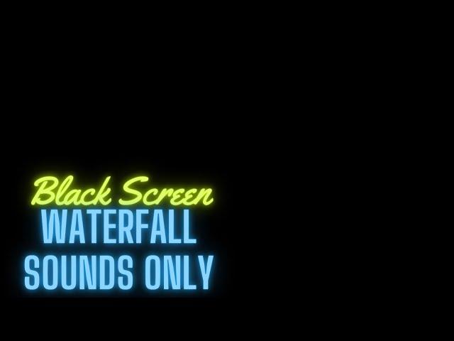 Only Waterfall Sounds || Waterfall White Noise || Black Screen Two Hours Loopable || Rainy Jane