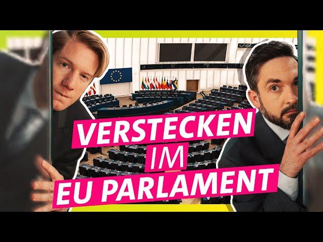 Hide and Seek im EU Parlament in Straßburg || Das schaffst du nie!