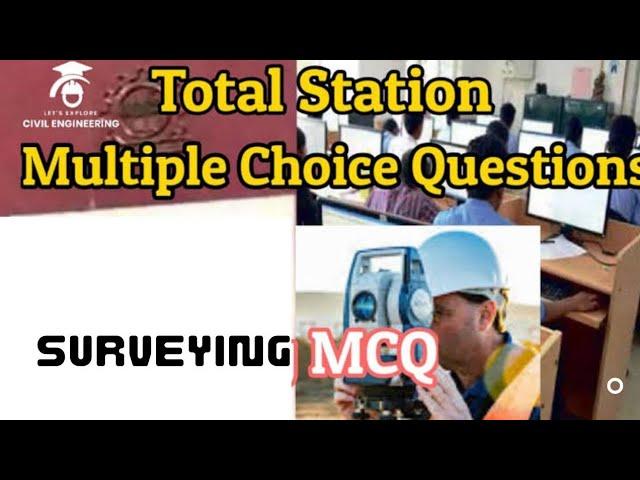 total station MCQ || surveying|| draftsman Civil||UKsssc