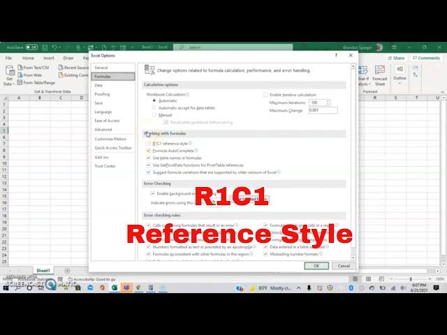 How To Turn On R1C1 Reference Style In Microsoft Excel With Ease! #Tutorial #Trending #Reference