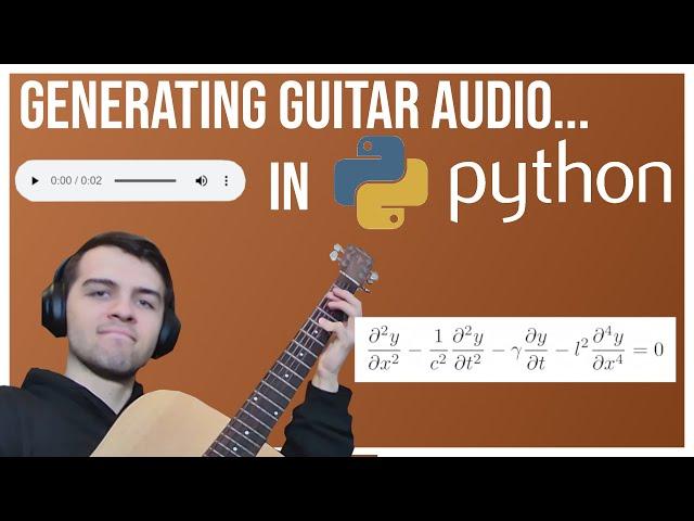 I Generated Guitar Audio in python using NUMBA