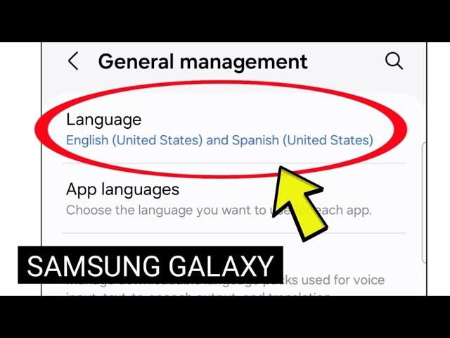 How To Chnage System Language On Samsung Galaxy Phones