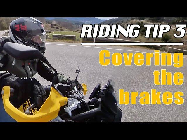 Motorcycle Riding Tip 3: Covering the brakes is a habit you should definitely acquire.