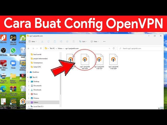 Cara Buat Config Openvpn untuk Aplikasi Openvpn Connect