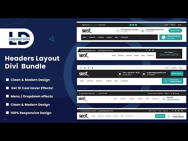 How To Import Divi Layouts Headers Bundle