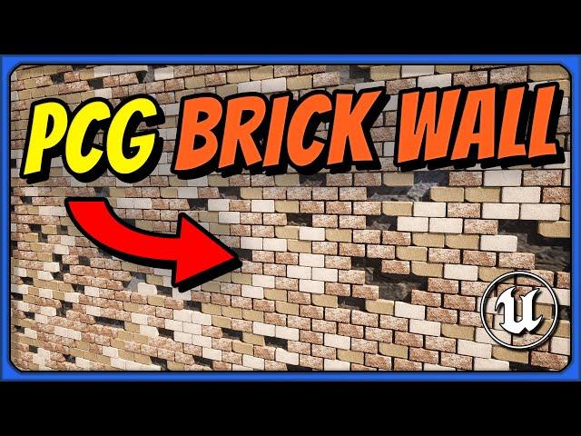 Procedural Brick Wall Using PCG | Unreal Engine 5.2