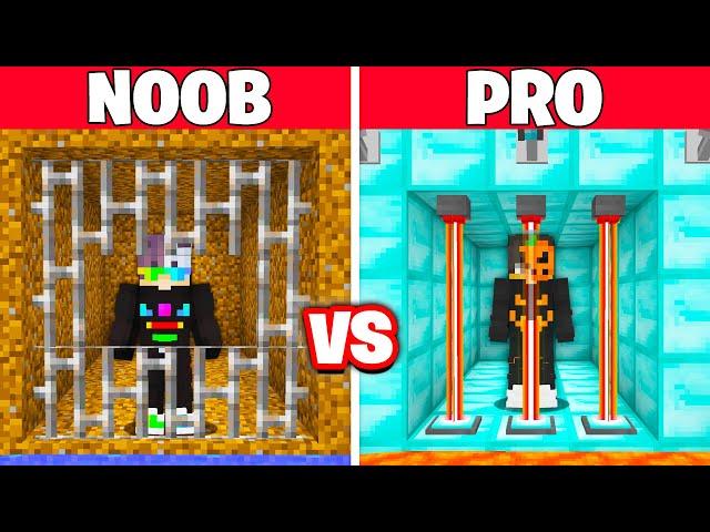 NOOB vs PRO: HAPİSTEN KAÇIŞ YAPI KAPIŞMASI! - Minecraft