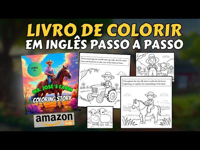 (AMAZON KDP) Como criar e publicar um livro de colorir em inglês na amazon KDP.