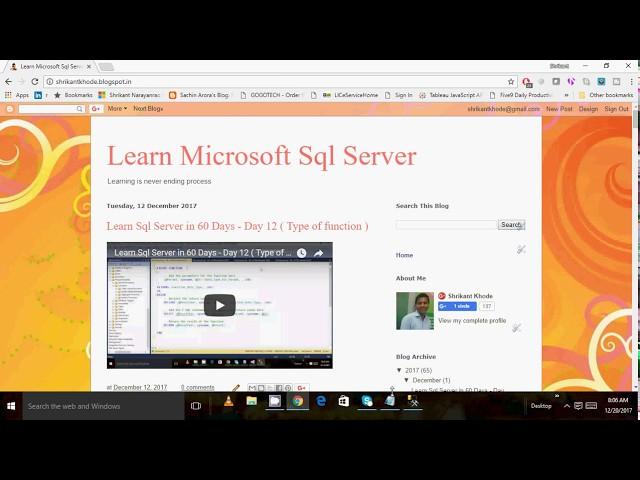 Day 13 of 60 - Views in sql server