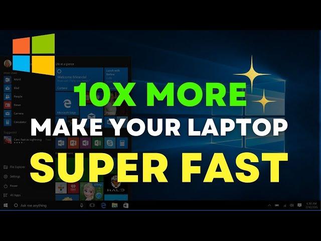 *HOW TO SPEED UP WINDOWS 10 LAPTOPS OF 4GB RAM PERFORMANCE [2022]